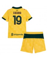 AC Milan Youssouf Fofana #19 Kolmaspaita Lasten 2025-26 Lyhythihainen (+ shortsit)